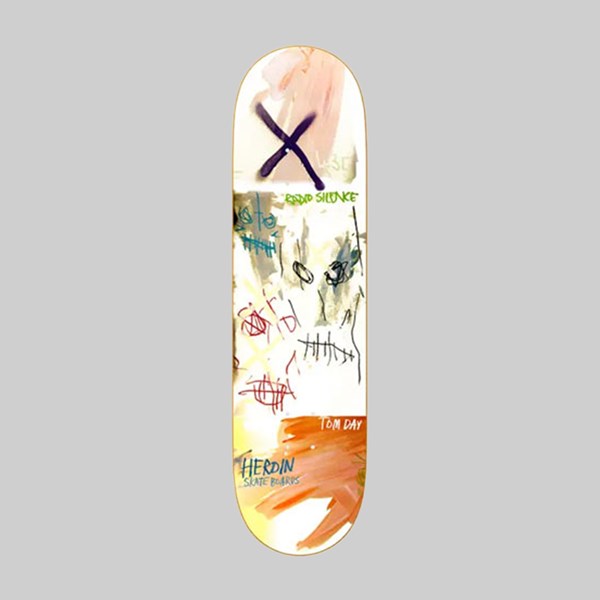 HEROIN SKATEBOARDS TOM DAY PAINTED DECK 8.6 